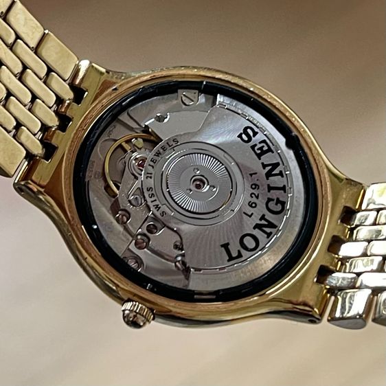 Longines La Grande Classique White Original Dial Automatic Date Gold Tone Stainless Swiss Made Ref.L5.634.2 รูปที่ 4