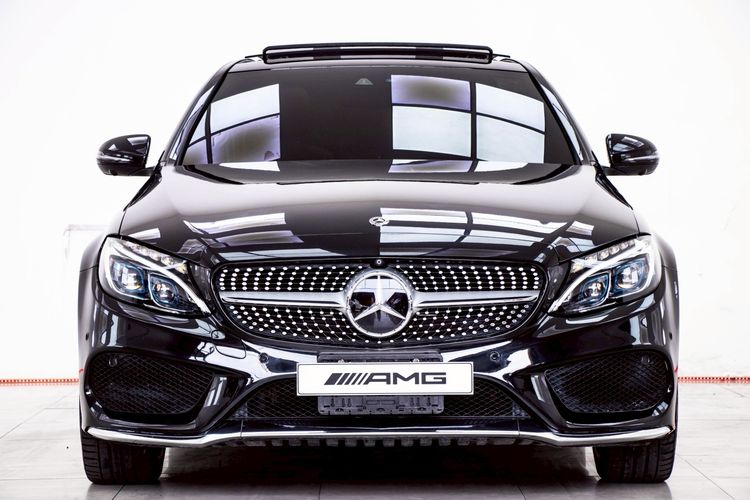 Mercedes-Benz C-Class 2018 C350e Sedan ปลั๊กอินไฮบริด (PHEV) ไม่ติดแก๊ส เกียร์อัตโนมัติ ดำ รูปที่ 4