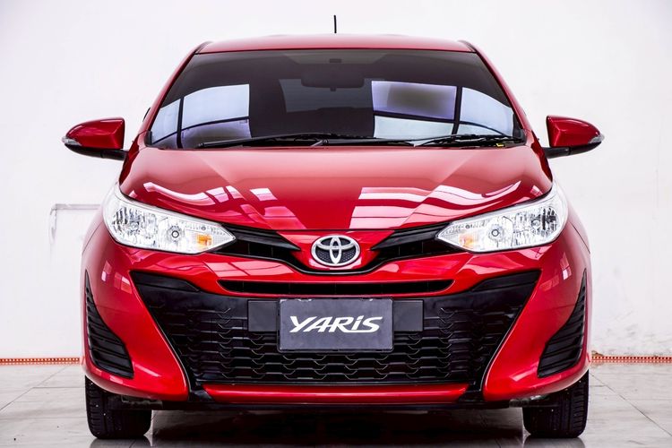 Toyota Yaris 2019 1.2 E Sedan เบนซิน ไม่ติดแก๊ส เกียร์อัตโนมัติ แดง รูปที่ 4