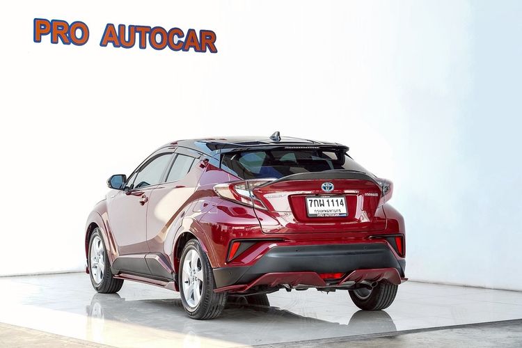 Toyota C-HR 2018 1.8 Hybrid Hi Utility-car ไฮบริด ไม่ติดแก๊ส เกียร์อัตโนมัติ แดง รูปที่ 4