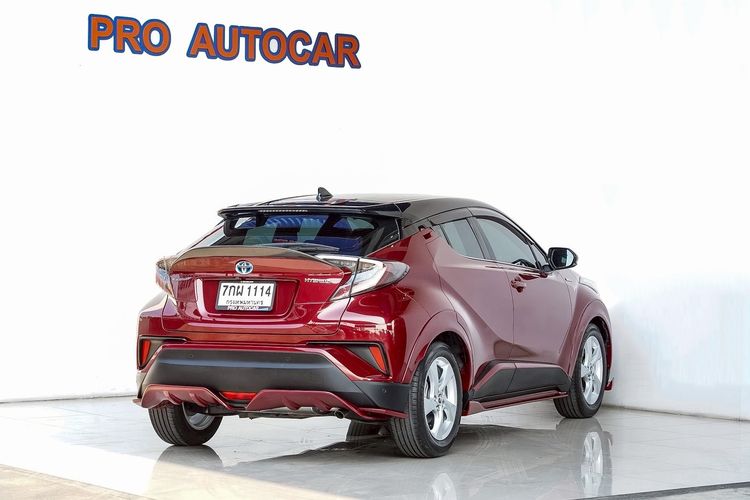 Toyota C-HR 2018 1.8 Hybrid Hi Utility-car ไฮบริด ไม่ติดแก๊ส เกียร์อัตโนมัติ แดง รูปที่ 3