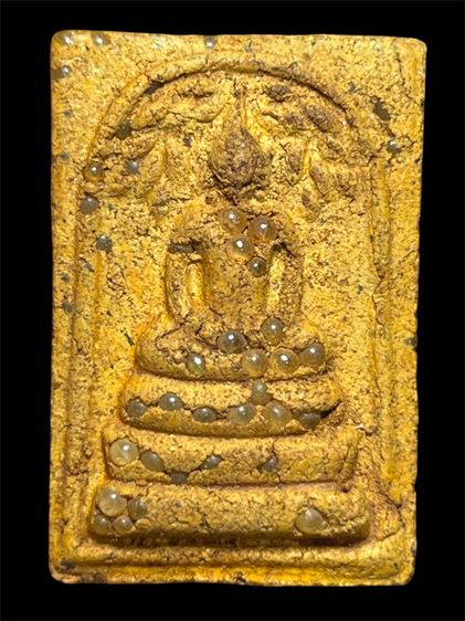 พระสมเด็จพิมพ์ปกโพธิ์อกครุฑหลังทรัพย์แสนล้านโรยเม็ดพระธาตุ