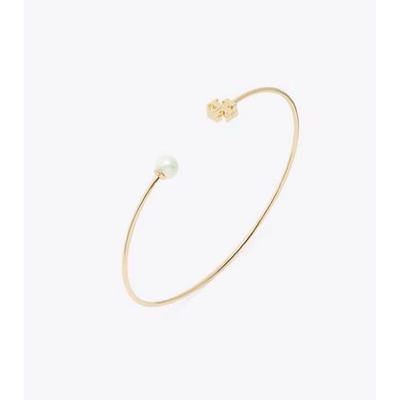 💫กำไลข้อมือ Tory Burch Kira Imitation Pearl Cuff Bracelet รูปที่ 3