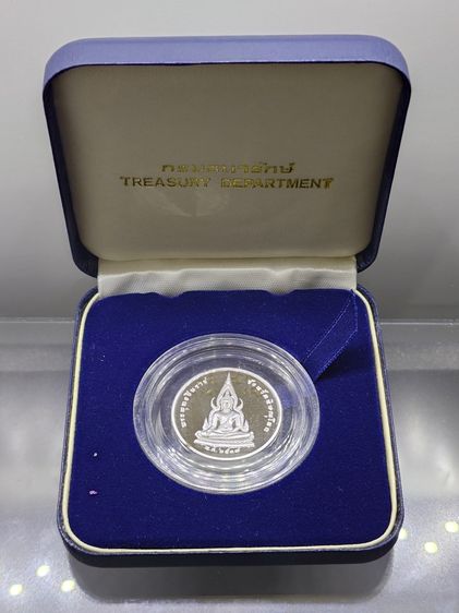 พระพุทธชินราช หลังสมเด็จพระนเรศวรมหาราช รุ่นเสาร์ ๕ พิมพ์เล็ก เนื้อเงินขัดเงาพ่นทราย" วัดพระศรีรัตนมหาธาตุฯ ปี2537 รูปที่ 6