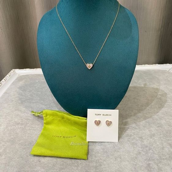 ต่างหู สร้อย Burch Kira Pearl Heart Pink แบรนด์แท้ รูปที่ 6