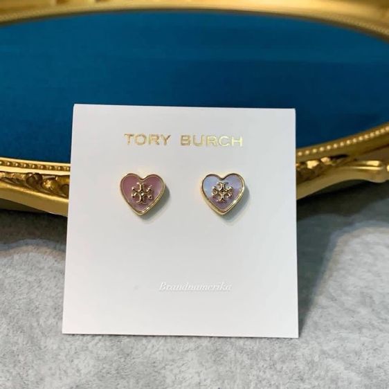 ต่างหู สร้อย Burch Kira Pearl Heart Pink แบรนด์แท้ รูปที่ 8