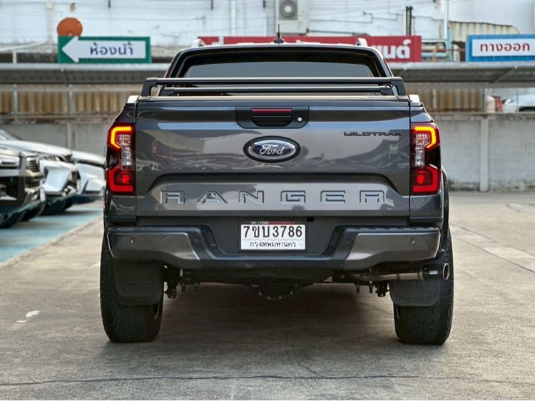 Ford Ranger 2022 2.0 Bi-Turbo 4WD Wildtrak Pickup ดีเซล ไม่ติดแก๊ส เกียร์อัตโนมัติ ดำ รูปที่ 2