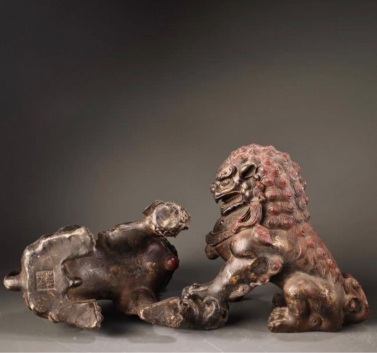 ✨รูปปั้นสิงห์คู่จีน (Chinese Guardian Lions)  รูปที่ 4