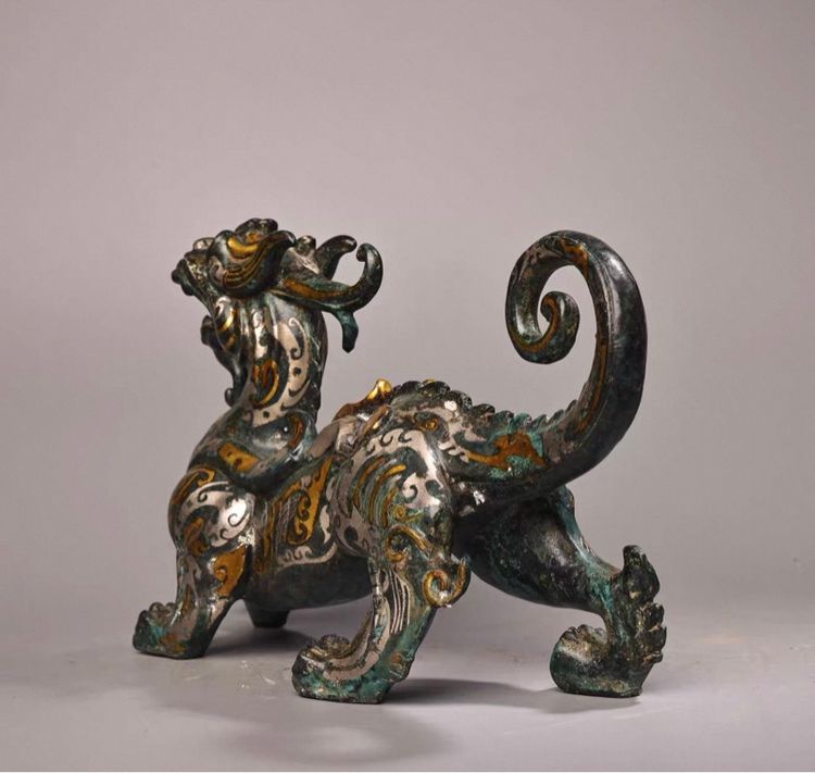 ✨รูปปั้นปี่เซียะ (Pixiu) ซึ่งเป็นสัตว์มงคลในตำนานจีน  รูปที่ 3