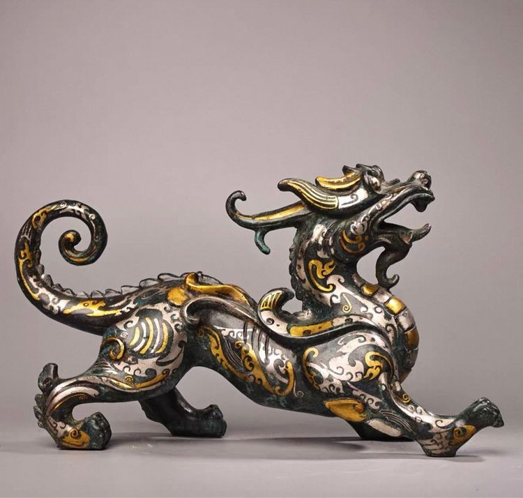 ✨รูปปั้นปี่เซียะ (Pixiu) ซึ่งเป็นสัตว์มงคลในตำนานจีน  รูปที่ 4