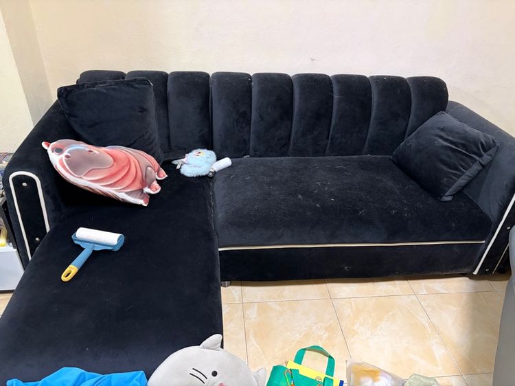 โซฟาสีดำ