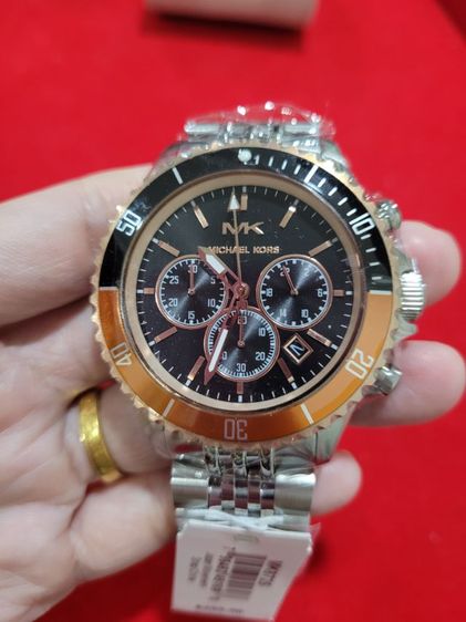 หลากสี Michael Kors นาฬิกาข้อมือสายและตัวเรือนสแตนเลส