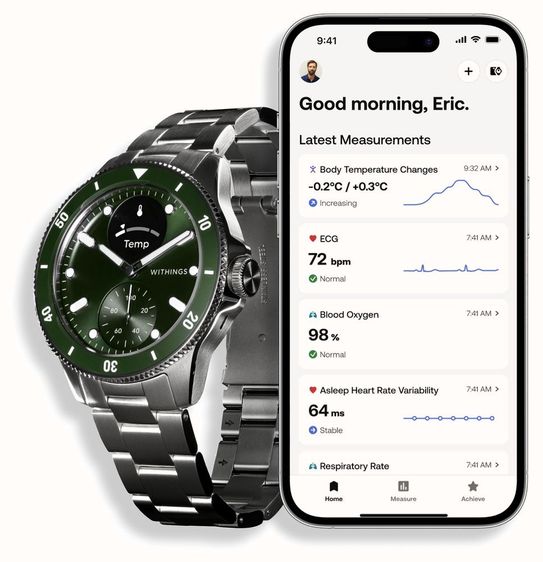 Withings ScanWatch Nova นาฬิกาหรู แพทย์ส่วนตัวบนข้อมือ แบต 30วัน 316L Sapphire ECG 33.9k รูปที่ 10