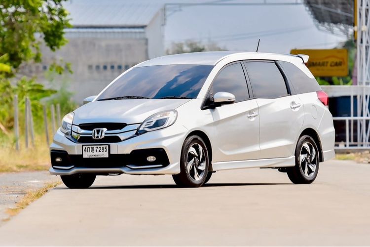 Honda Mobilio 2015 Van เบนซิน ไม่ติดแก๊ส เกียร์อัตโนมัติ เทา รูปที่ 2