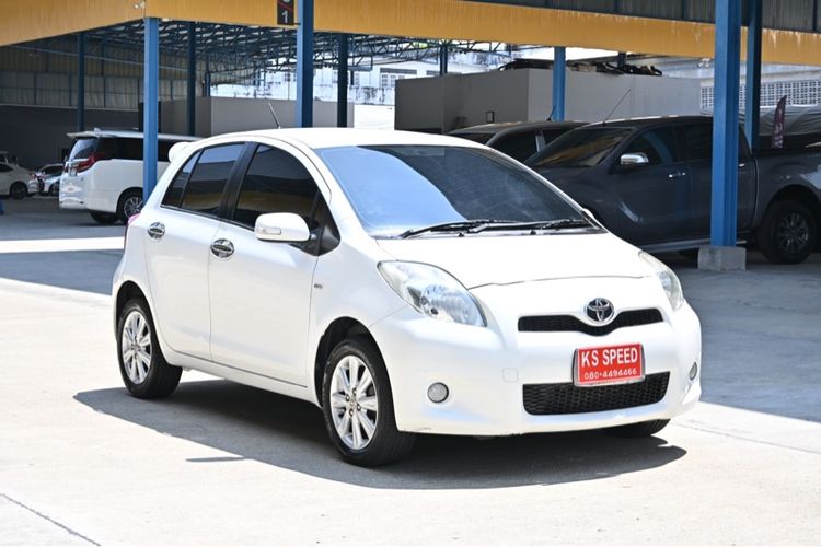 Toyota Yaris 2013 1.5 G Sedan เบนซิน ไม่ติดแก๊ส เกียร์อัตโนมัติ ขาว รูปที่ 3