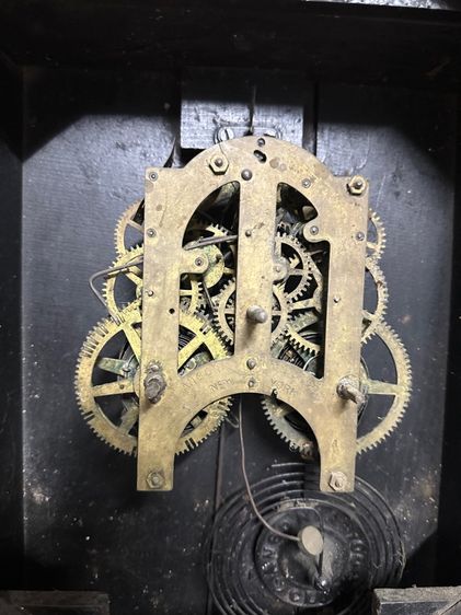 นาฬิกาแขวนโบราณ Ansonia USA เครื่องกลแท้ ทรงแปดเหลี่ยม  รูปที่ 4