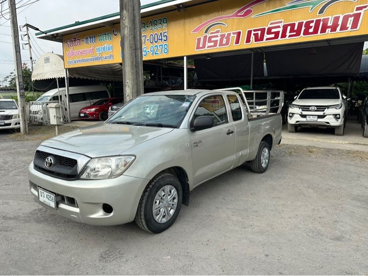 Toyota Hilux Vigo 2009 2.5 J Pickup ดีเซล ไม่ติดแก๊ส เกียร์ธรรมดา เทา รูปที่ 2