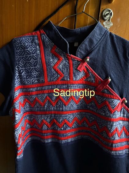 เสื้อคอจีน ผ้ากัญชง 