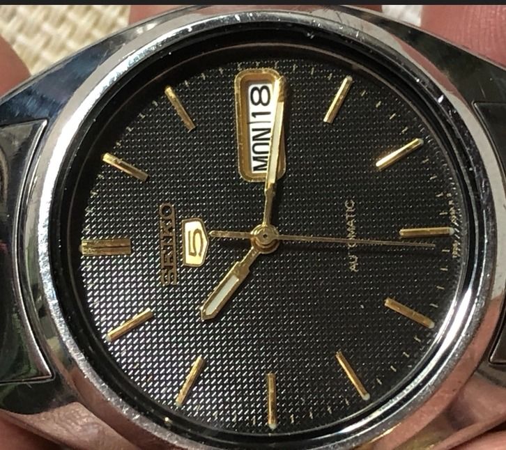 นาฬิกา Seiko 5 7S26 หลังเปลือย หน้าลายผ้า รูปที่ 12