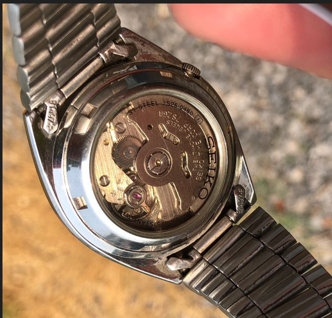 นาฬิกา Seiko 5 7S26 หลังเปลือย หน้าลายผ้า รูปที่ 16