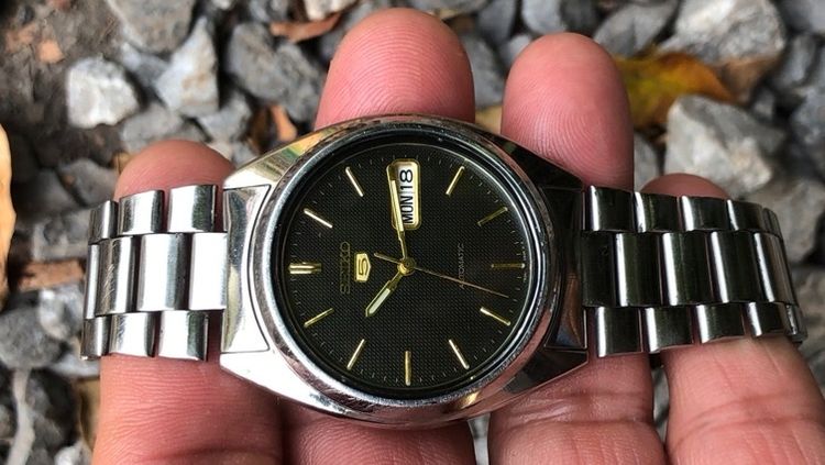 นาฬิกา Seiko 5 7S26 หลังเปลือย หน้าลายผ้า รูปที่ 15