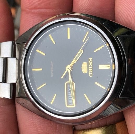 นาฬิกา Seiko 5 7S26 หลังเปลือย หน้าลายผ้า รูปที่ 13