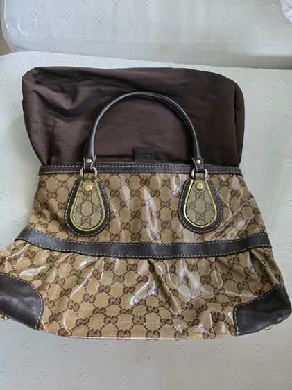 กระเป๋าถือ Gucci  GG Crytal tole มือสองสภาพดี รูปที่ 13