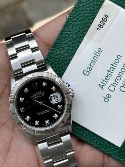 rolex Datejust กล่องใบ เพชรดำ รูปที่ 17