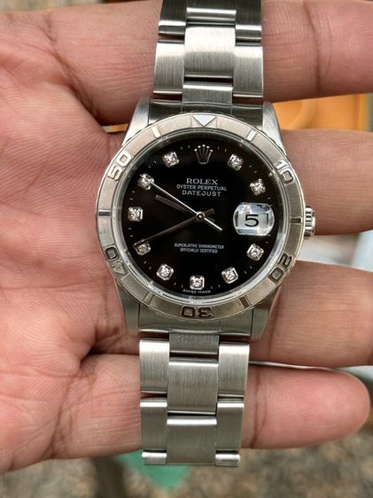 rolex Datejust กล่องใบ เพชรดำ รูปที่ 3