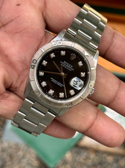 rolex Datejust กล่องใบ เพชรดำ รูปที่ 10