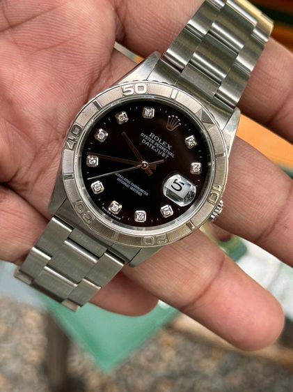 rolex Datejust กล่องใบ เพชรดำ รูปที่ 14
