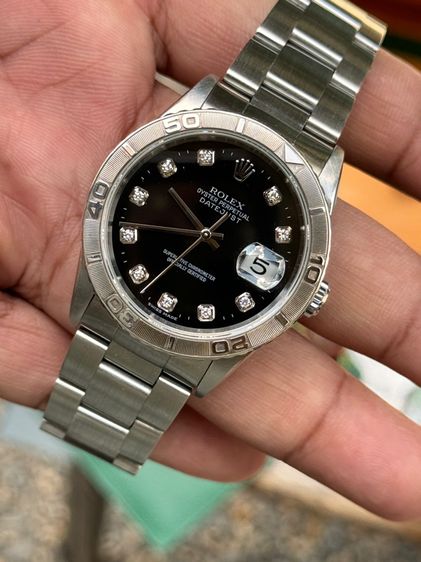 rolex Datejust กล่องใบ เพชรดำ รูปที่ 13