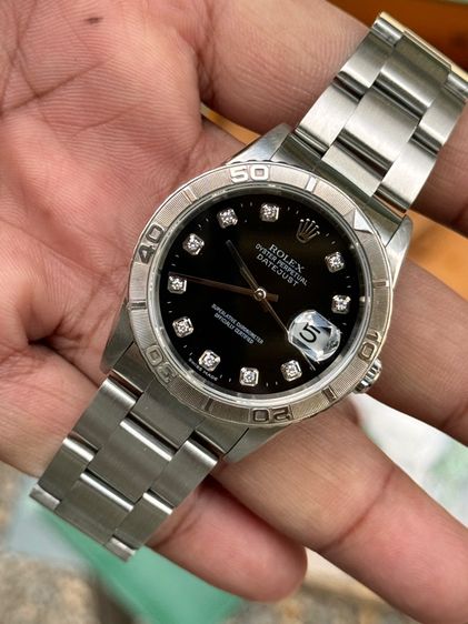 rolex Datejust กล่องใบ เพชรดำ รูปที่ 8