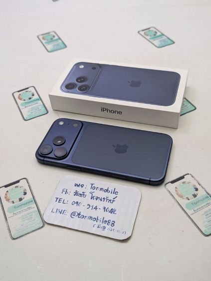 ขาย เทิร์น iPhone 17 Pro Max 256 Blue ศูนย์ไทย สภาพสวย อุปกรณ์ครบยกกล่อง ประกันยาว 8 เดือน สุขภาพแบต 100 เพียง 40,990 บาท ครับ  รูปที่ 2