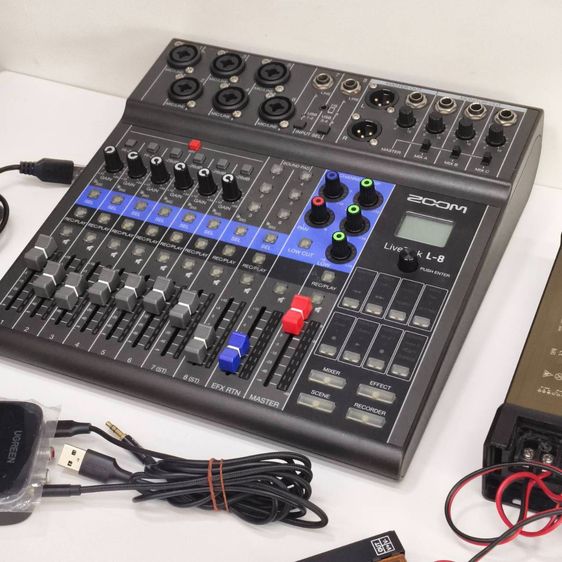 ZOOM LiveTrak L-8 Mixer Audio Interface Recorder มีอุปกรณ์ครบชุด สภาพสวย พร้อมใช้งาน รูปที่ 7