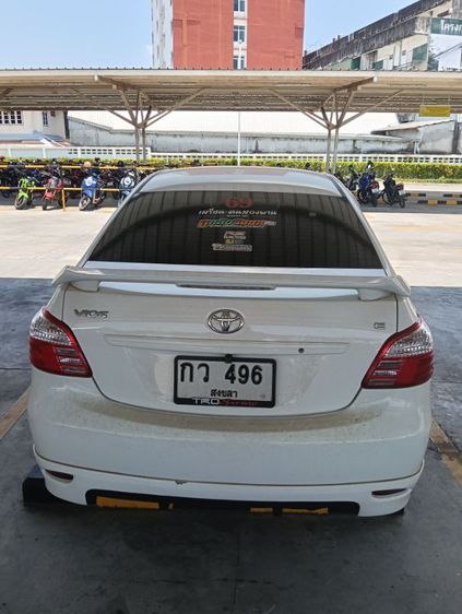 Toyota Vios 2010 1.5 E Sedan เบนซิน ไม่ติดแก๊ส เกียร์อัตโนมัติ ขาว รูปที่ 4