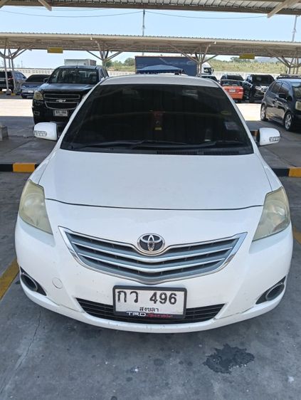 Toyota Vios 2010 1.5 E Sedan เบนซิน ไม่ติดแก๊ส เกียร์อัตโนมัติ ขาว