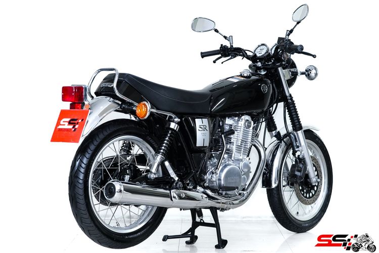 YAMAHA SR400 สีดำ ปี2021 วิ่งน้อย 681 km ไมล์แท้ มือเดียว รถสวยมากสภาพป้ายแดงไร้ริ้วรอย รูปที่ 5
