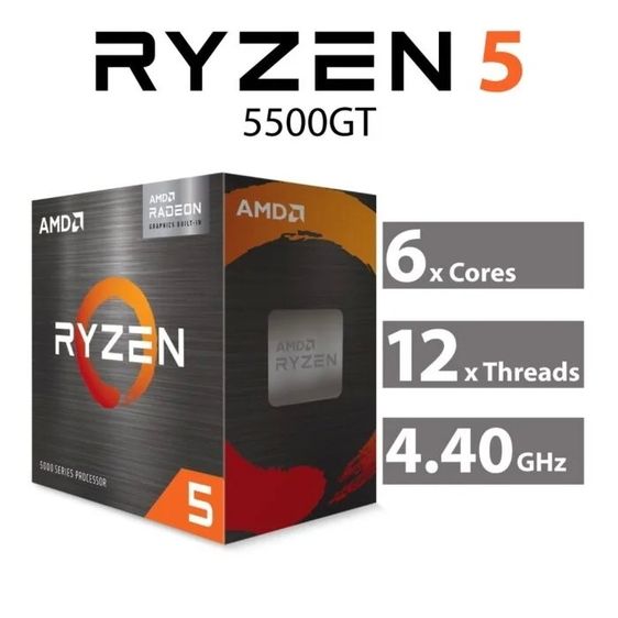 คอมเล่นเกมส์ของใหม่ AMD Ryzen5-5500GT Ram8GB SSD500GB รูปที่ 3