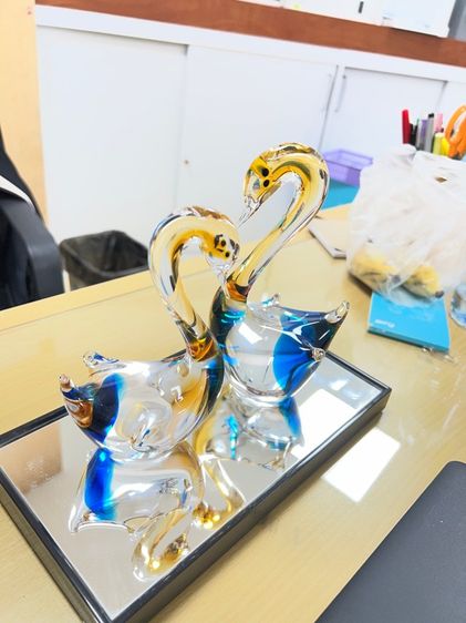 คู่หงส์แก้ว Mutli Glass Japan