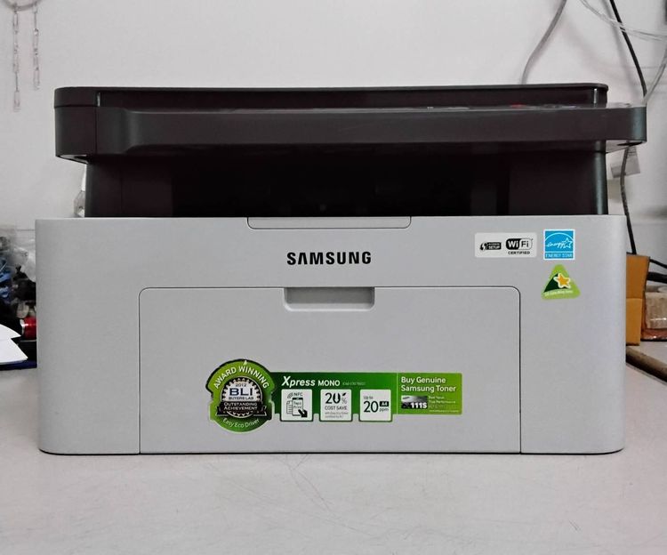 พริ้นเตอร์แบบเลเซอร์ SAMSUNG M2070W ขาวดำ มือสอง พร้อมจำหน่าย