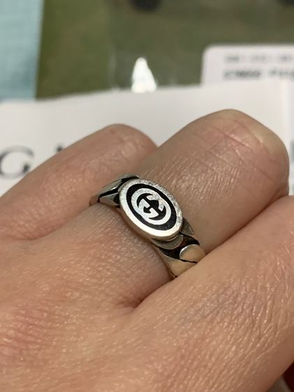 แหวนเงินแบรนด์เนมแท้  GG รูปที่ 8