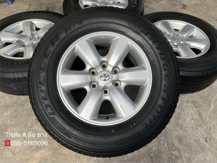 ✨ล้อแม็ก✨Toyota Fortuner ก้านใหญ่ ขอบ 17 แถมยาง 255-70-17 Bridgestone ปี 22 รูปที่ 2