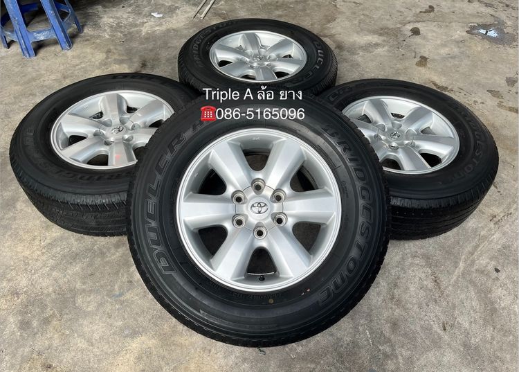 Enkai อะลูมิเนียมอัลลอย 17" ✨ล้อแม็ก✨Toyota Fortuner ก้านใหญ่ ขอบ 17 แถมยาง 255-70-17 Bridgestone ปี 22