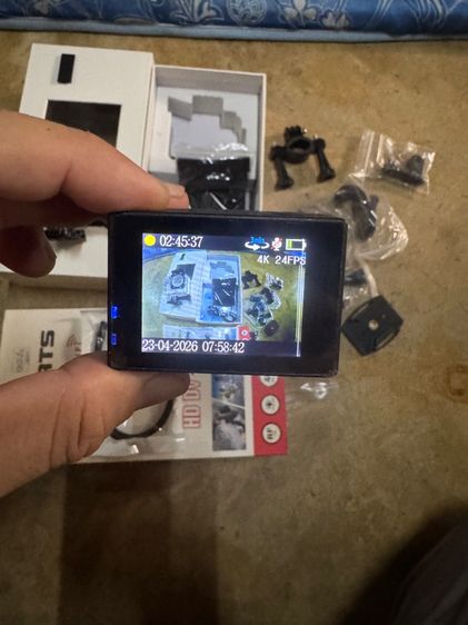 ขายกล้องแอ็คชั่นใช้เค้กกันน้ำได้ ใช้งานได้ปกติอุปกรณ์ครบชุดพร้อมเมม 32 มีตำหนิหน้าจอนิดหน่อย รูปที่ 2