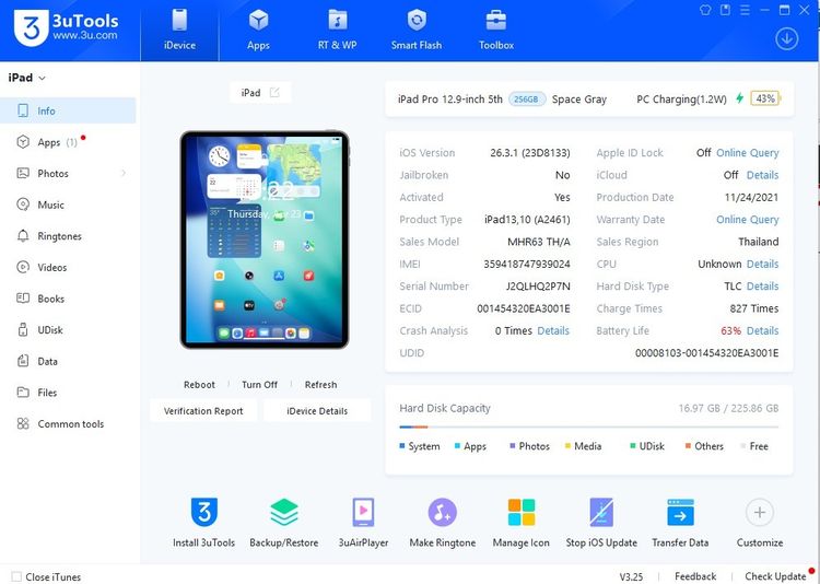 iPad Pro 12.9" M1 256GB WiFi+Cellular รูปที่ 14