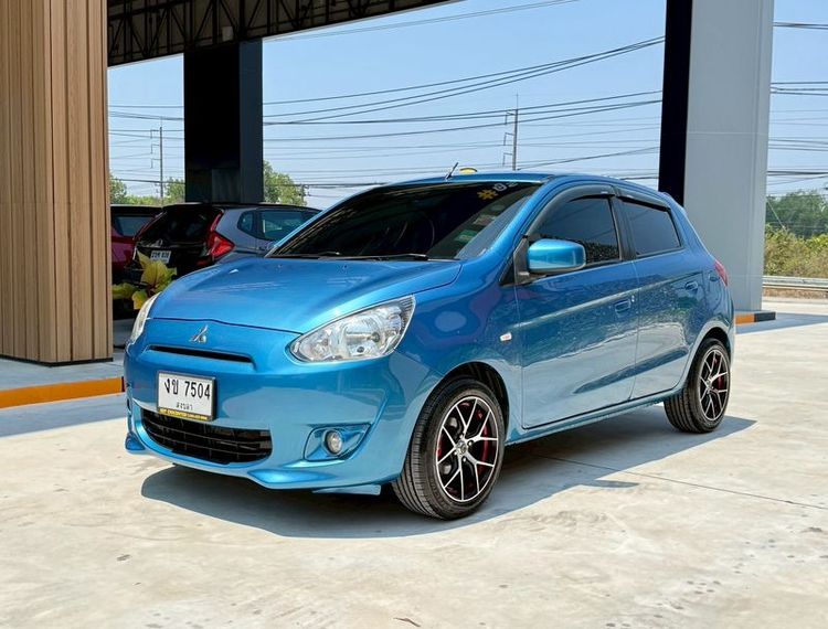 รถ Mitsubishi Mirage 1.2 GLS สี ฟ้า