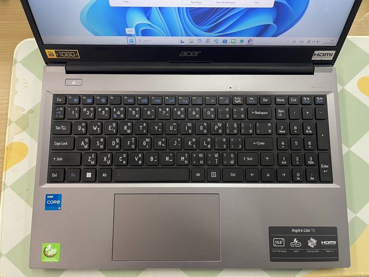 โน้ตบุ๊ค Aspire Lite15 intel core i5 รูปที่ 5