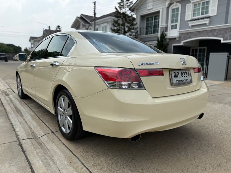 Honda Accord 2008 3.0 V6 i-VTEC Sedan เบนซิน ไม่ติดแก๊ส เกียร์อัตโนมัติ ขาว รูปที่ 4
