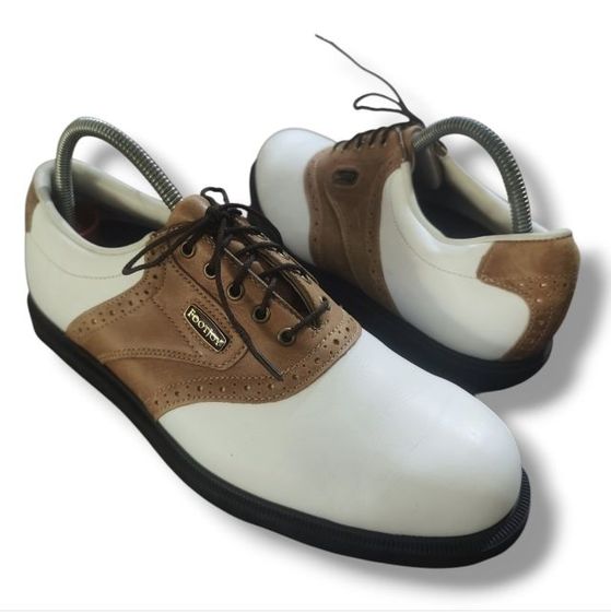 ผู้ชาย ขาว รองเท้ากอล์ฟ อื่นๆ FootJoy DryJoys Aqua Flex 7m 25cm